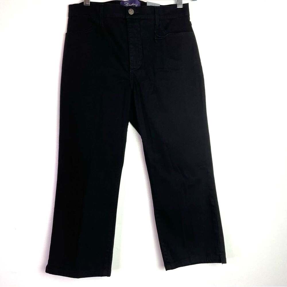 NYDJ | Black Jeans Pants Cropped Lift Tuck 6
